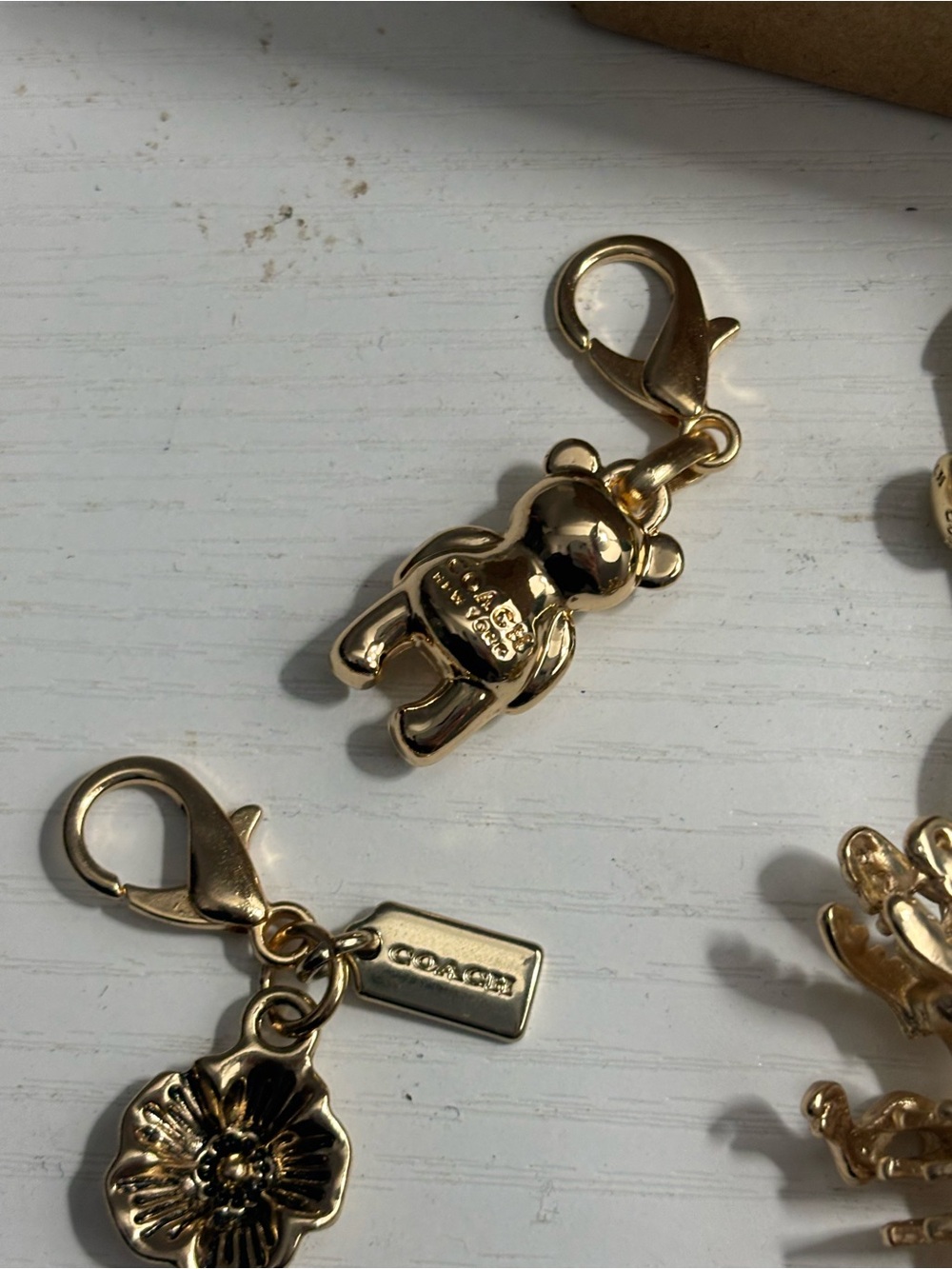 Lot of Authentic Repurposed Coach Charms Keychains + Box - Picture 2 of 6